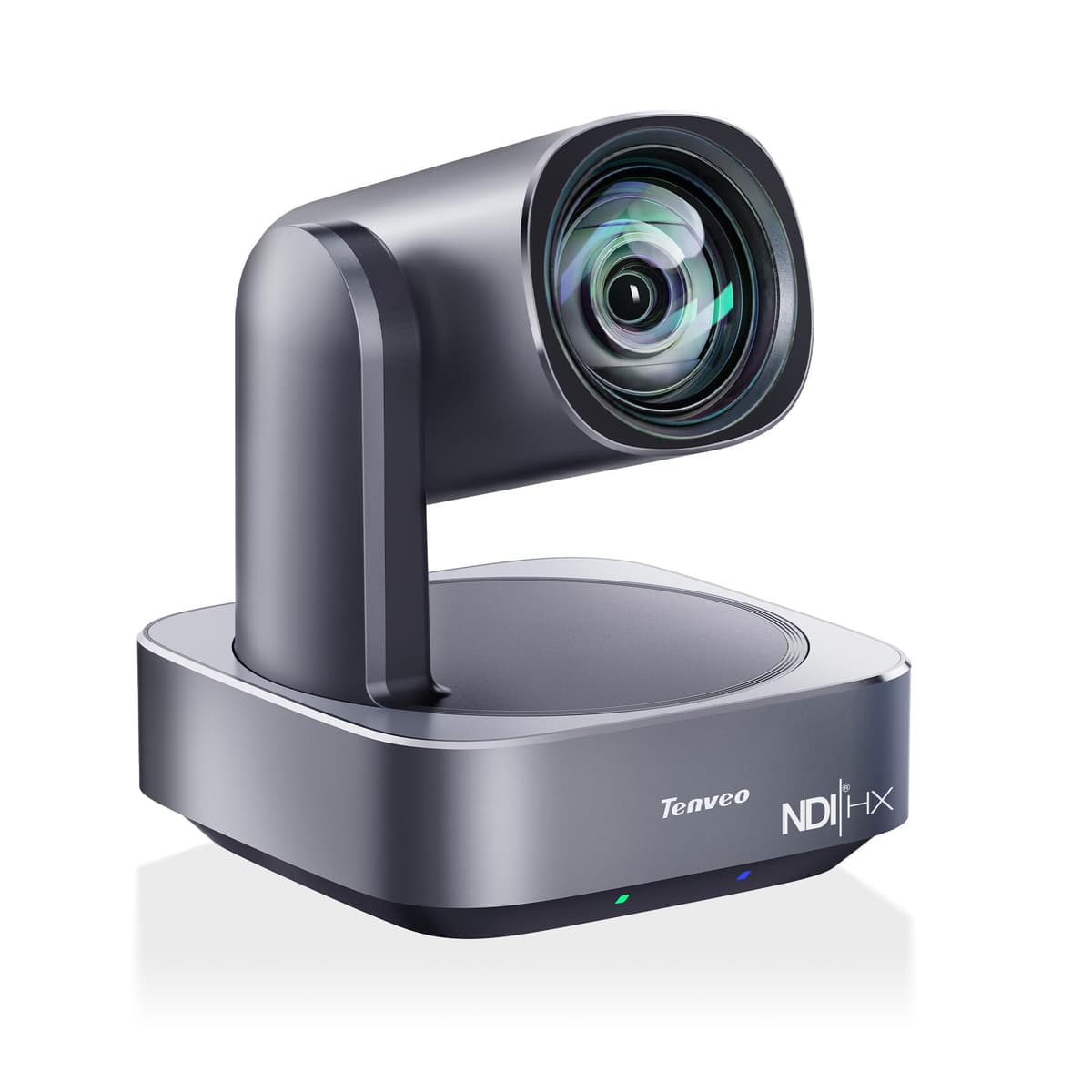 Cámara PTZ Tenveo NDI 4K con Auto-Seguimiento IA, Zoom Óptico 12X, USB3.0, LAN PoE, HDMI, Lente Gran Angular para Streaming IP en Vivo (Iglesias, Conferencias, Eventos, YouTube, OBS, vMix) VL12U-AI-NDI