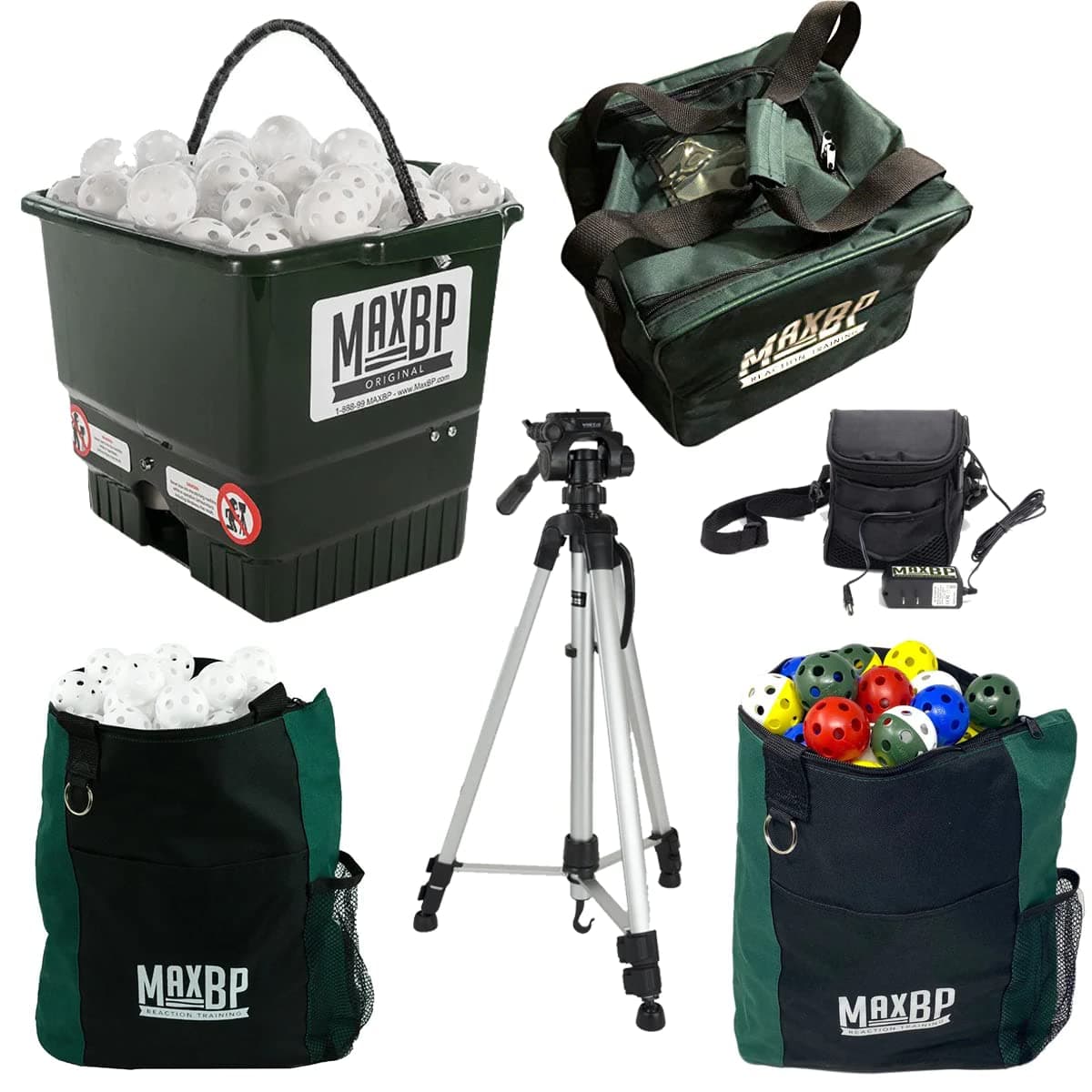 MaxBP Original AC Package con pelotas blancas y mixtas (192 pelotas)