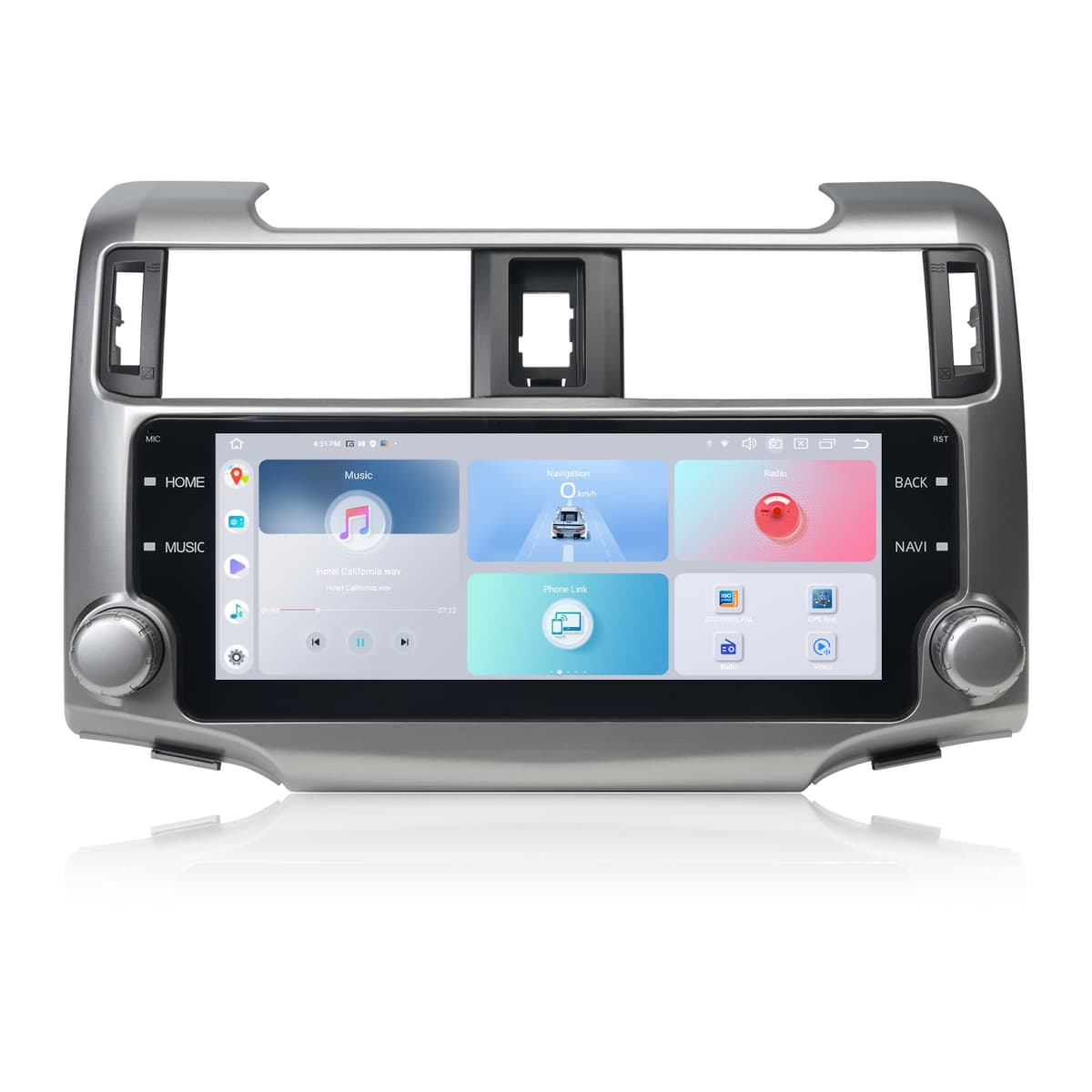 Roadanvi 2K 10.25" Head Unit para Toyota 4Runner 2010-2023 - Wireless CarPlay/Android Auto, Android 12,4G LTE