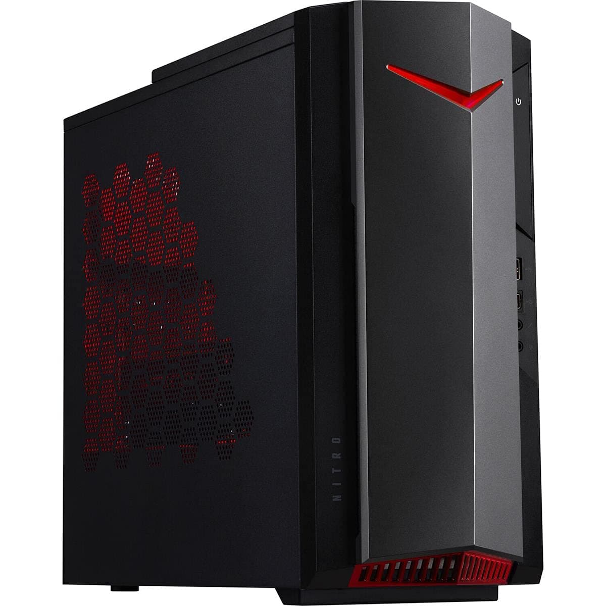 Acer Nitro 50 N50-610-UR14 Gaming Desktop - Intel i5-10400F, GTX 1650, 8GB, 512GB NVMe DG.E26AA.001
