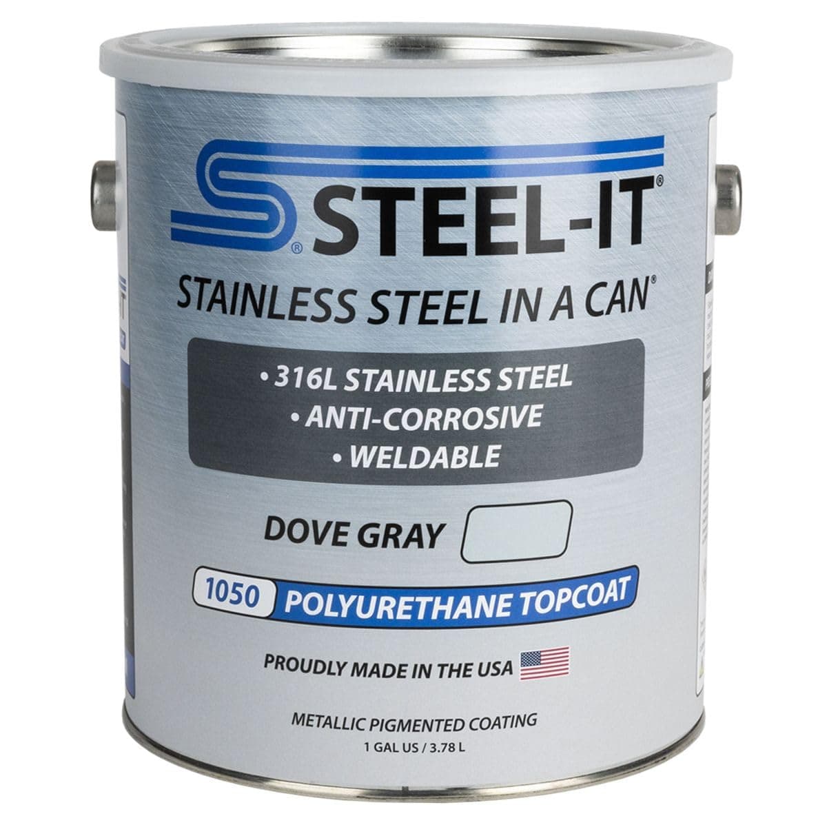 Steel-It 1050G Barniz Poliuretano Industrial Topcoat - Dove Gray (1 Galón) STL1050G