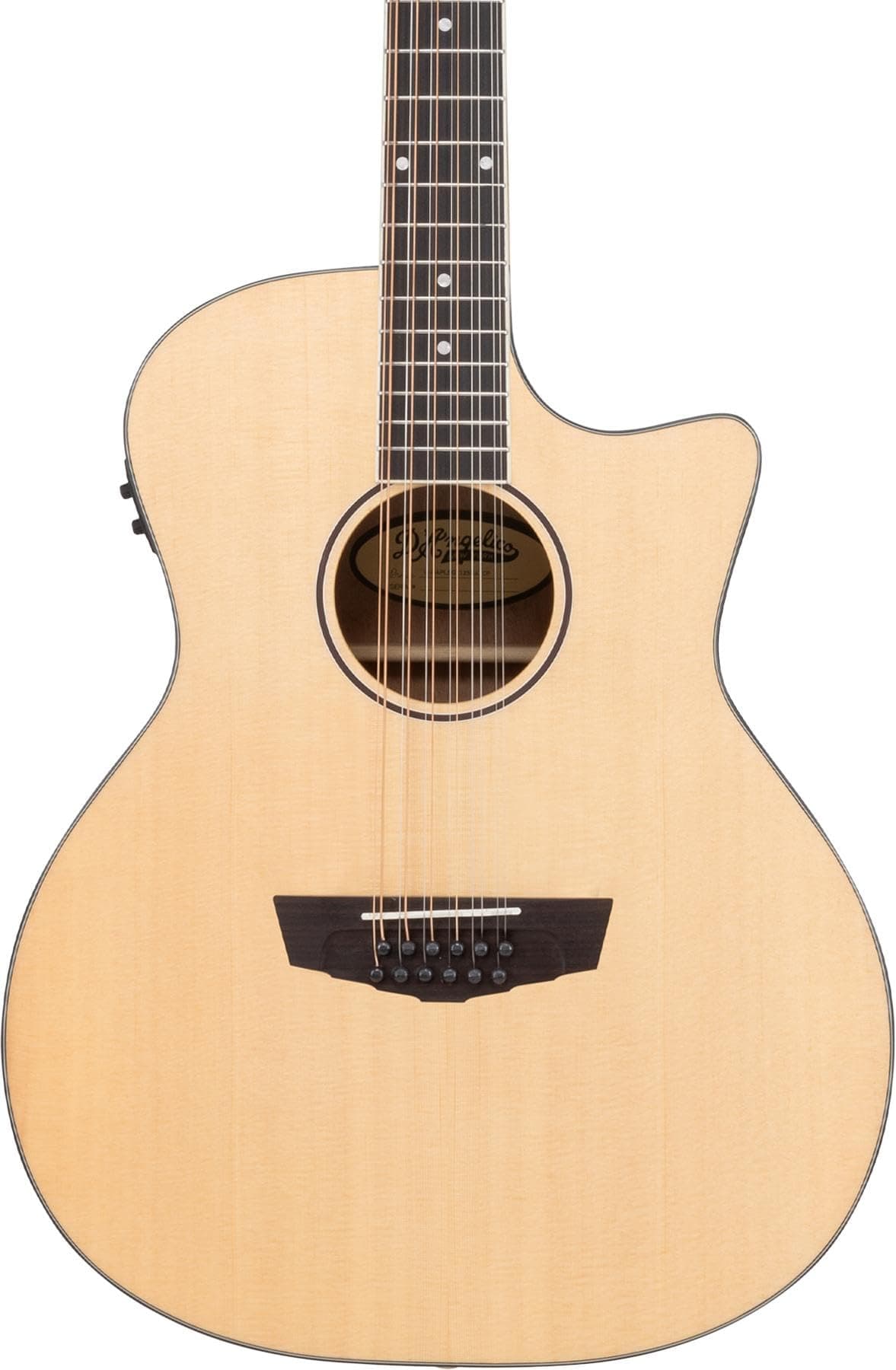 D'Angelico Premier Fulton LS Guitarra acústica-electroacústica de 12 cuerdas - Natural DAPLSG212SNATCP