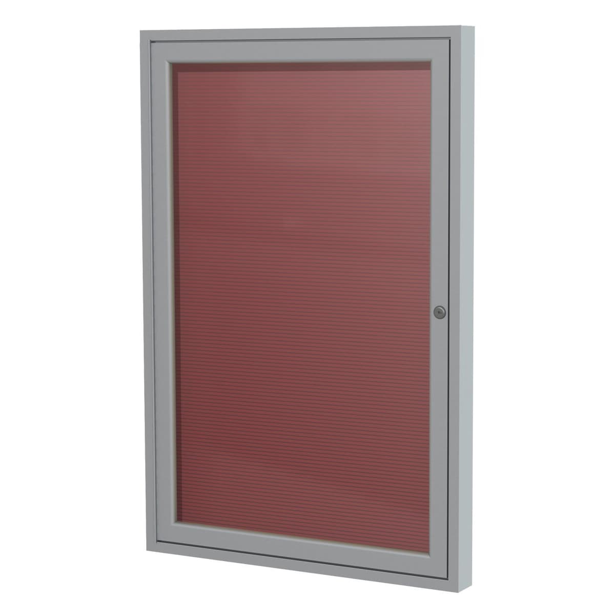 Ghent Tablero de Letreros Encerrado 36" x 30" con Marco de Aluminio Satinado, Burdeos (PA13630B-BG)