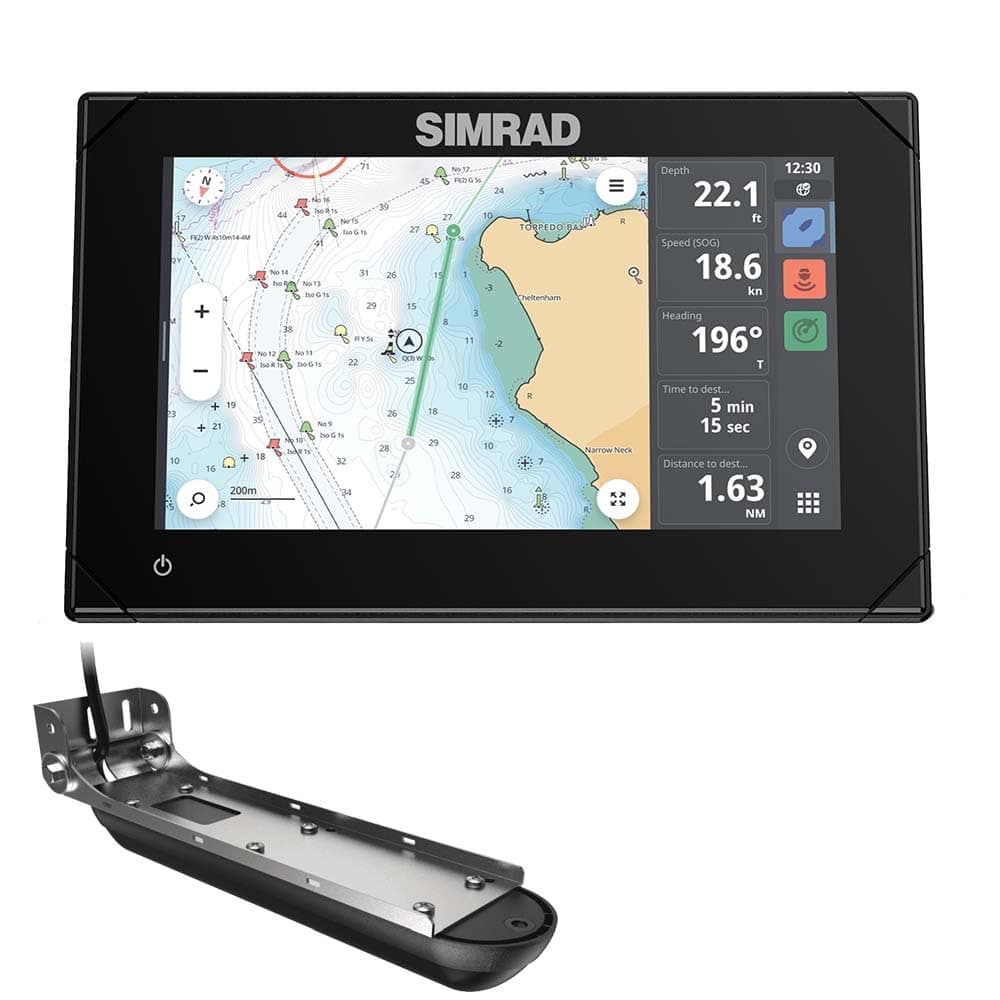 Simrad NSX 3009 000-15366-001 - Chartplotter y Fishfinder 9" con Active Imaging 3-en-1 y C-MAP Discover X