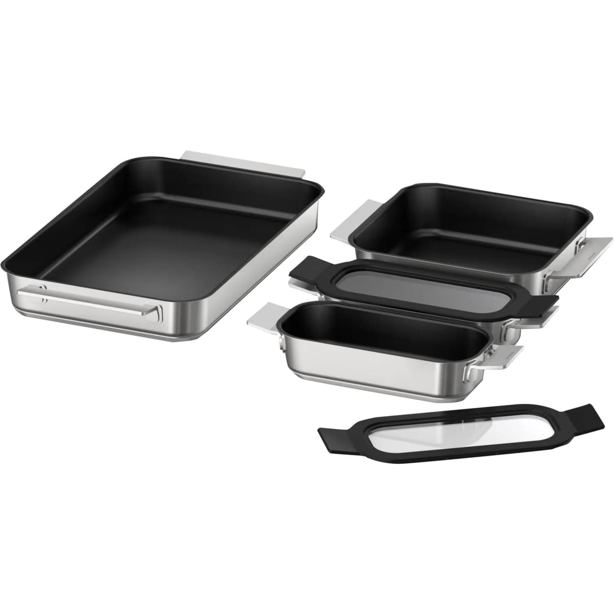 Set de utensilios de cocina Siemens HZ9FF040 de acero inoxidable