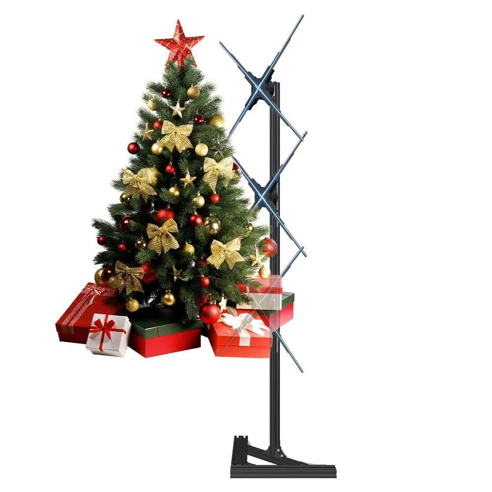 YSTEROKS 3D Hologram Fan 1×3 con Soporte de Piso 71×24in (180×60cm), Control WiFi y APP YSY-PJ-3*60