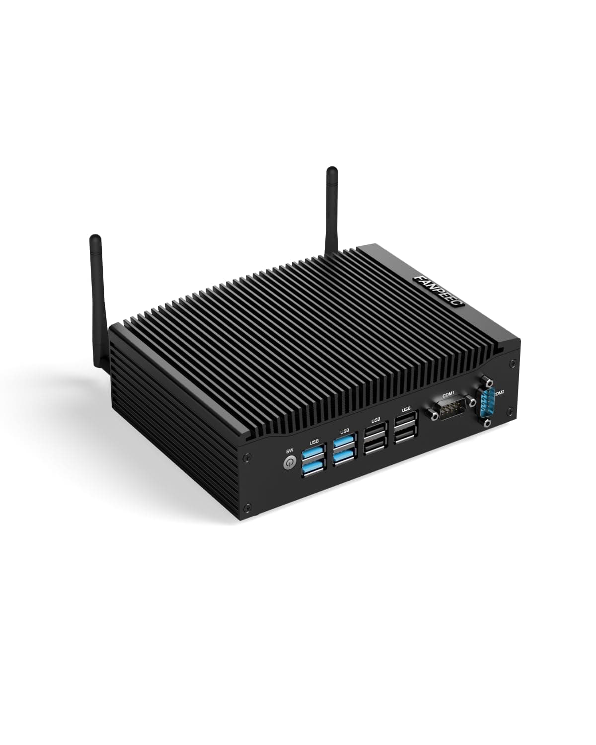 FANPEEC Fanless Mini PC Industrial Core i5 con 16GB RAM y 512GB SSD FAH7