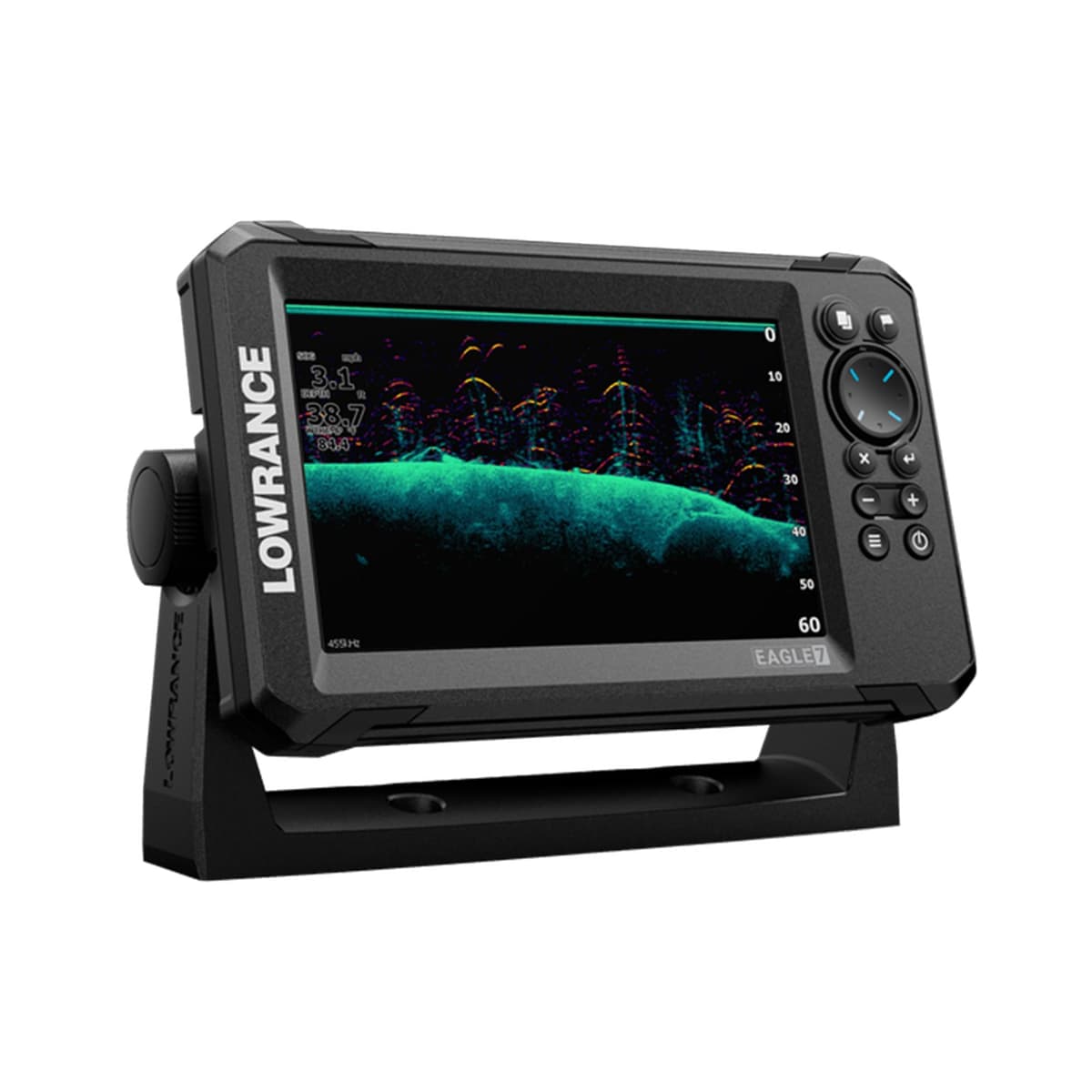 Lowrance Eagle 7 TripleShot C-MAP, pantalla IPS de 7", transductor TripleShot HD, cartas microSD C-MAP Discover para EE. UU. y Canadá 000-16228-001