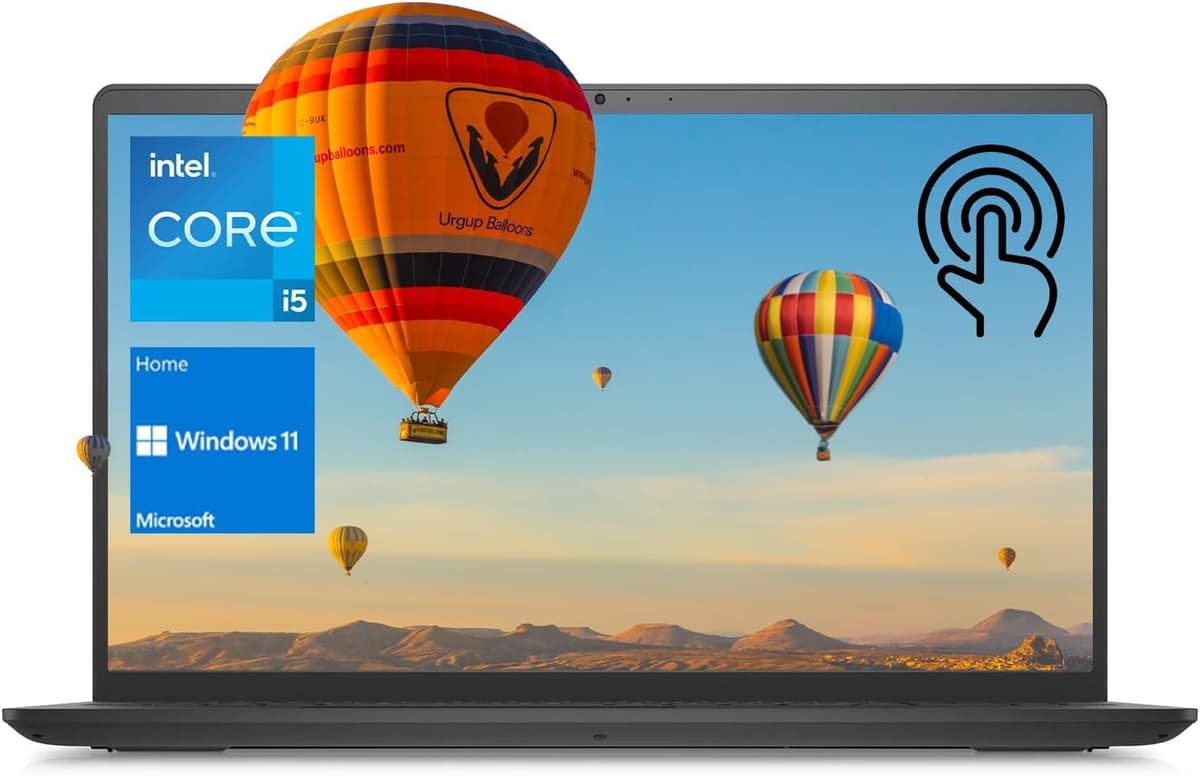 Laptop Dell Inspiron 3000 Series, 15.6" FHD táctil, Intel Core i5-1135G7, 16GB RAM DDR4, 1TB de almacenamiento (512GB SSD + 500GB HDD), cámara web, lector de tarjetas SD, Wi-Fi, Windows 11 Home, negro 884116427810_16X1T_W11_LG0123