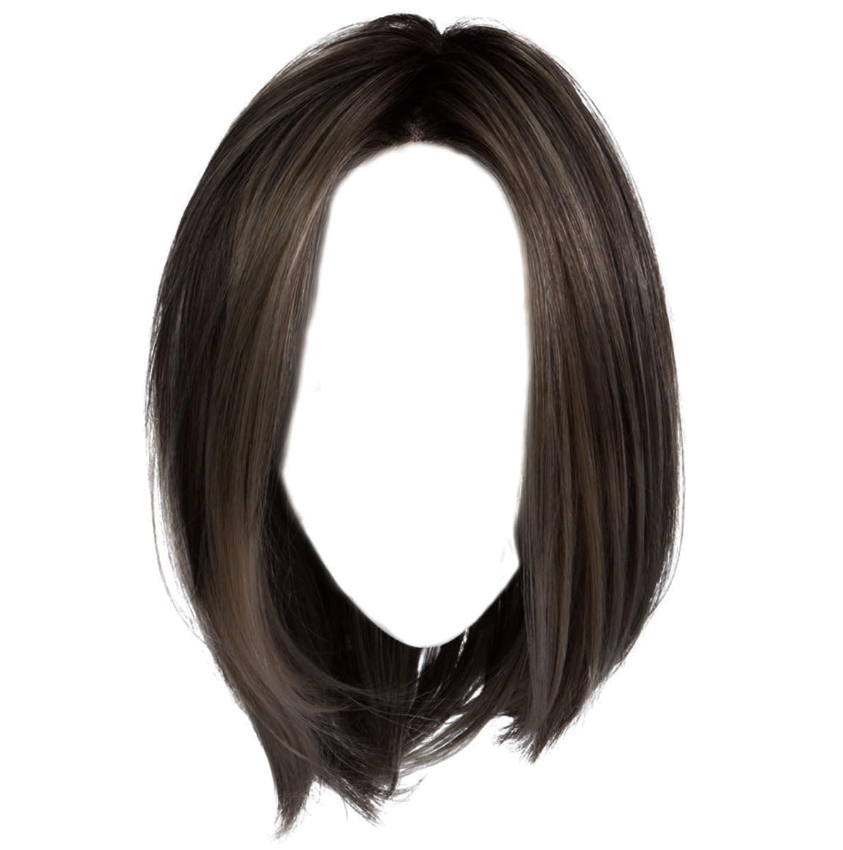 Raquel Welch Cruise Control Peluca bob estilo pageboy de largo medio anudada a mano por Hairuwear, cofia talle promedio - RL2/4 Off Black