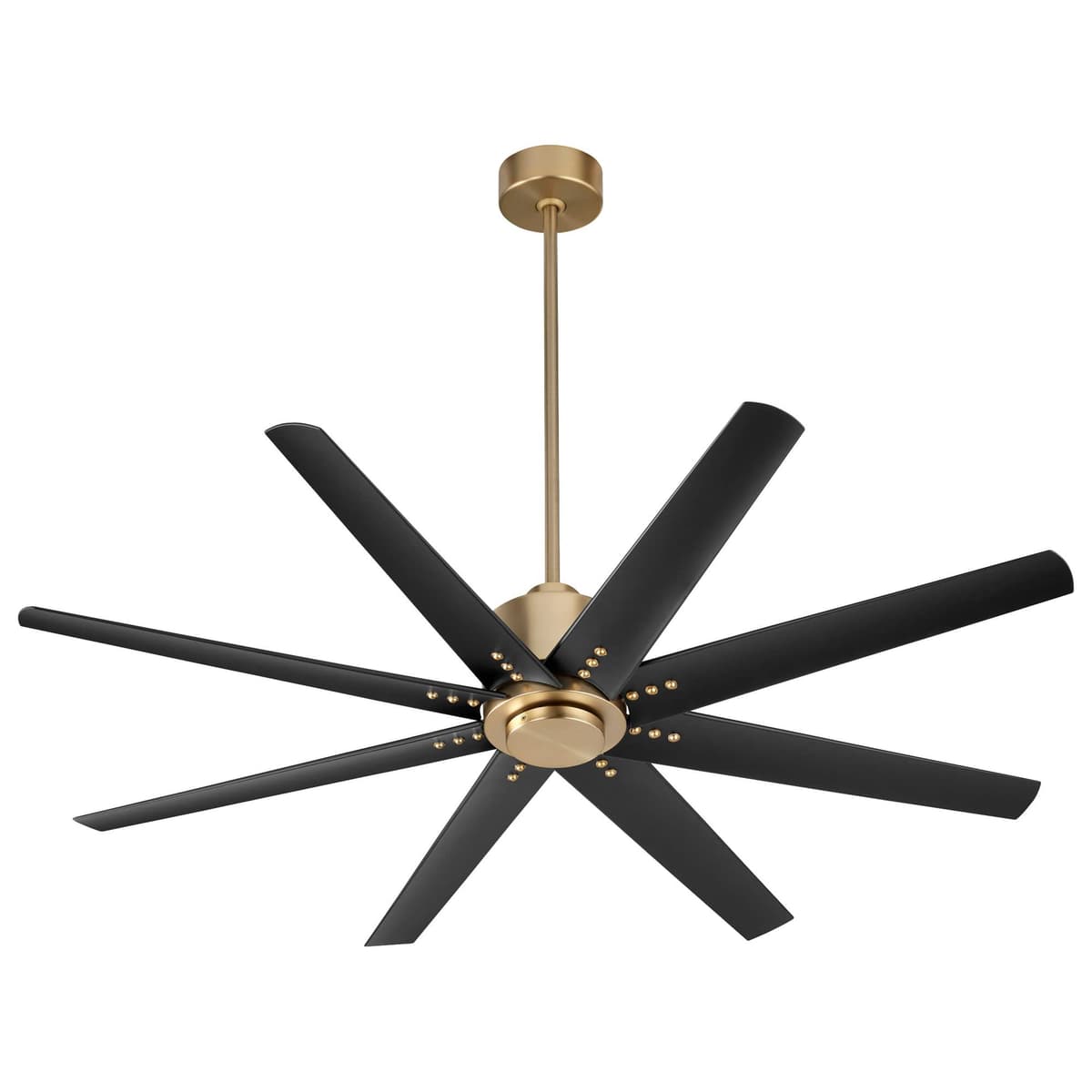 LUZAIRE DESIGN Oxygen 3-112-40 LUZ 56" Ventilador de Techo Moderno 8 Aspas con Control de Pared, Reversible y Control Remoto