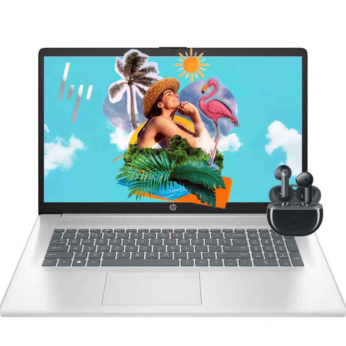 HP 17.3” Business Laptop con Copilot AI - AMD Ryzen 5, 64GB RAM, 2TB SSD, Windows 11 HP Laptop 17
