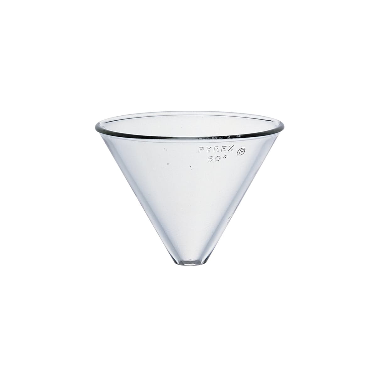 Embudo sin tallo Pyrex borosilicato 75 mm OD, construcción moldeada (Caja x48) 6240-75