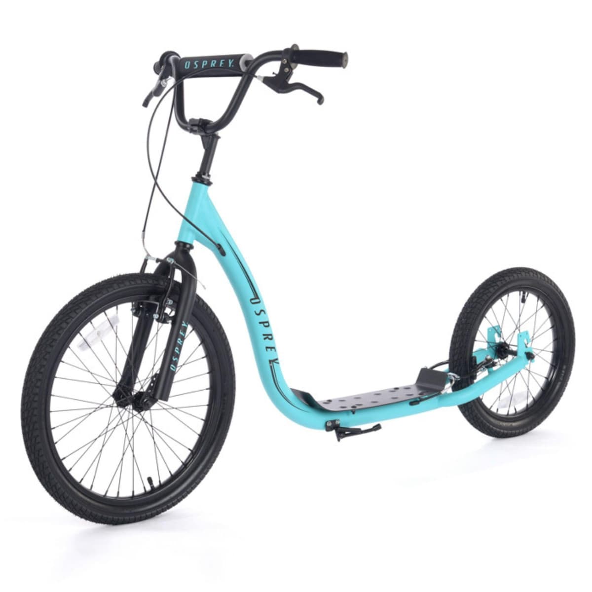 Osprey BMX Scooter - Patineta tipo BMX para adulto con ruedas grandes, manillar ajustable y frenos de calibre, azul SK2003