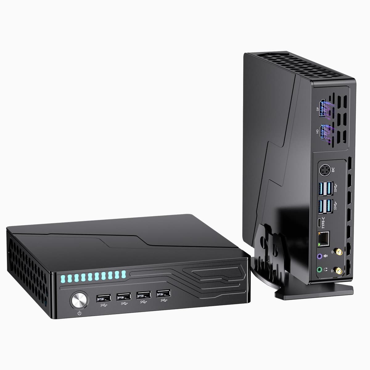 Kinupute Mini Gaming PC Core i9-9900KF, 64GB DDR4, 4T NVMe, GeForce RTX3050 6GB MV9