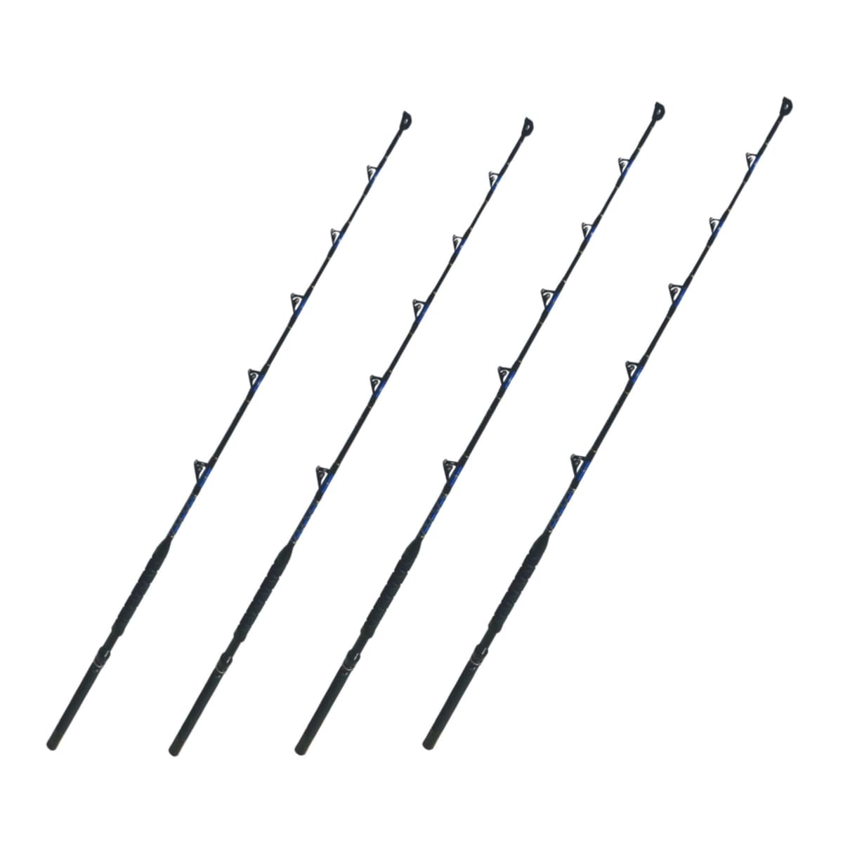 EatMyTackle All Roller Guide Boat Rod | Caña de Pesca para Agua Salada (100-120 lb. Paquete de 4) 4333990315