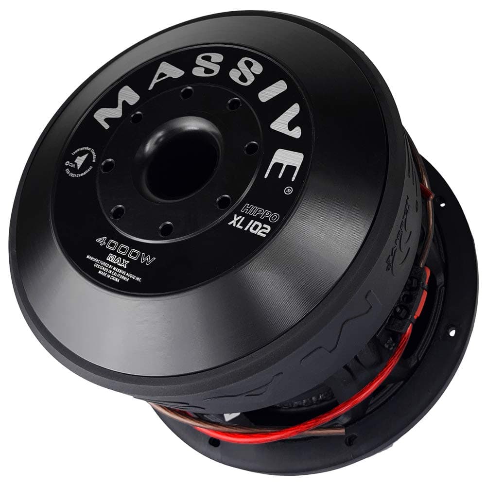 Massive Audio Subwoofer 10" 2000W RMS 2 Ohm DVC-HIPPOXL102