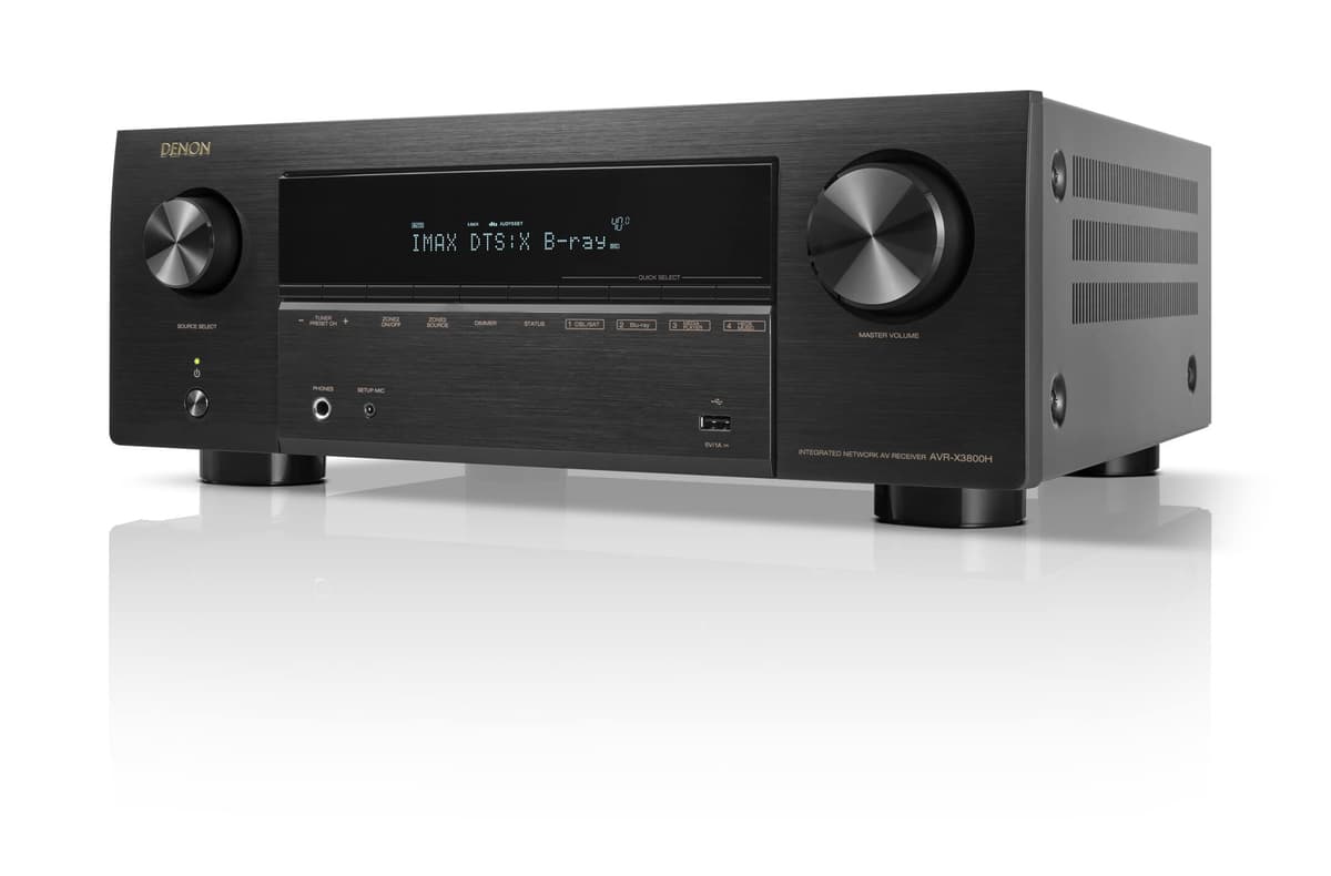 Denon AVR-X3800H receptor AV 9.4 canales 8K con Dolby Atmos/DTS:X, HEOS integrado (Renewed) AVRX3800H-cr