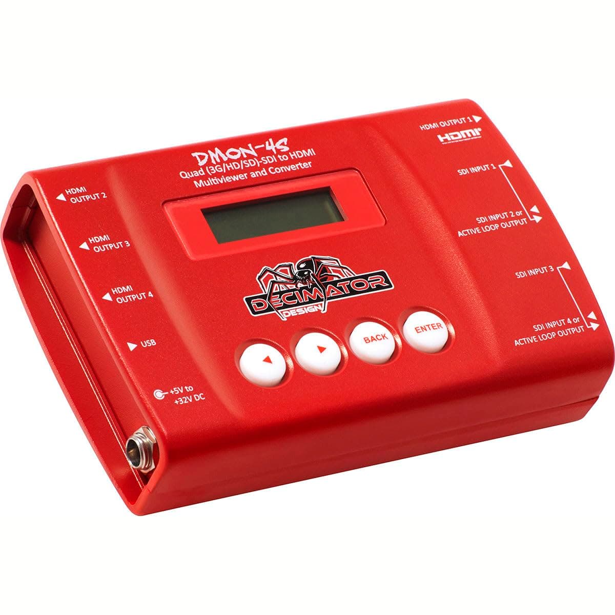 Decimator DMON-4S Multiviewer y Conversor SDI a HDMI Quad DD-4S