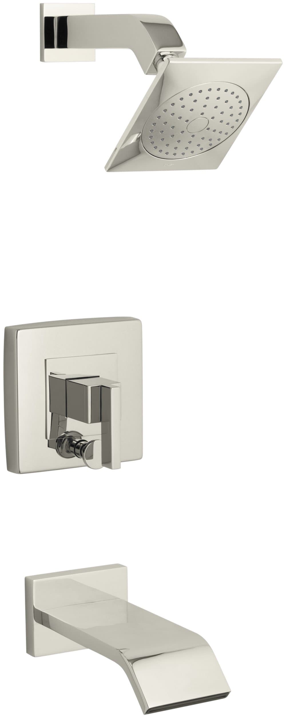 KOHLER K-T14664-4-SN Juego de Ducha y Bañera Loure Rite-Temp Níquel Pulido