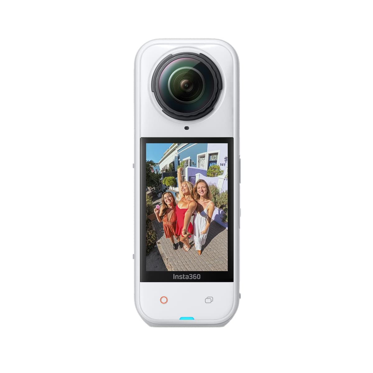 Insta360 X5 Satin White Cámara 360° 8K impermeable con estabilización y lentes reemplazables CINSAAHA-S