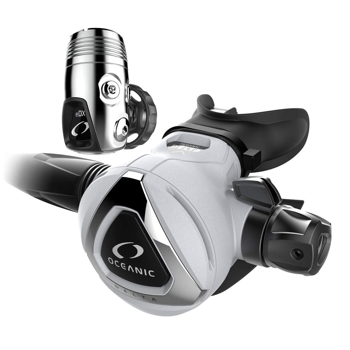 OCEANIC Delta 5 + EDX Regulador de buceo Cold-Water DIN/Yoke Blanco 40-7591-24