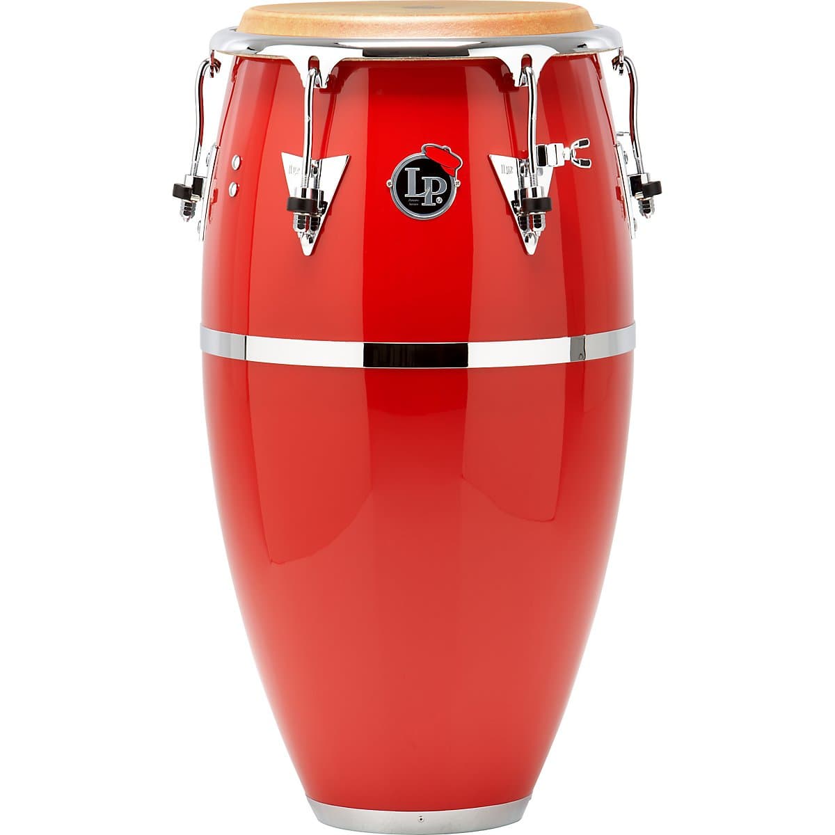 Latin Percussion Conga Patato 12.5" LP552X-1RD, Red, Chrome Hardware