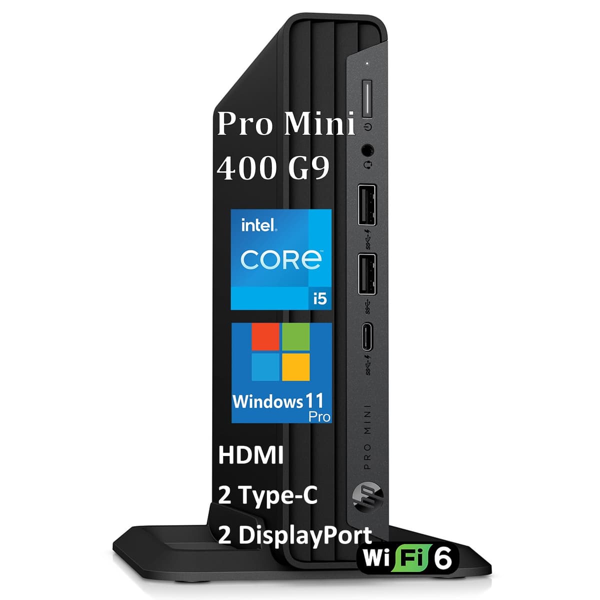 HP Pro Mini 400 G9 MFF - Mini PC empresarial 13th Gen i3-13100T, 32GB DDR4, 1TB NVMe, Windows 11 Pro