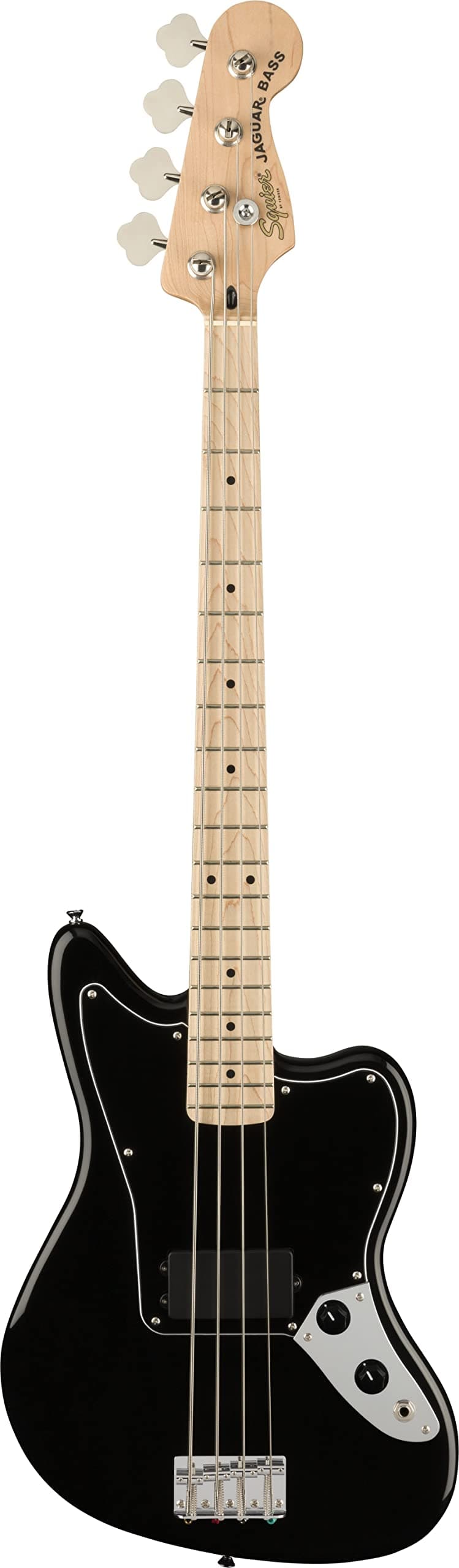 Fender Squier Affinity Series Jaguar Bajo, Negro, Diapasón de Arce 0378503506