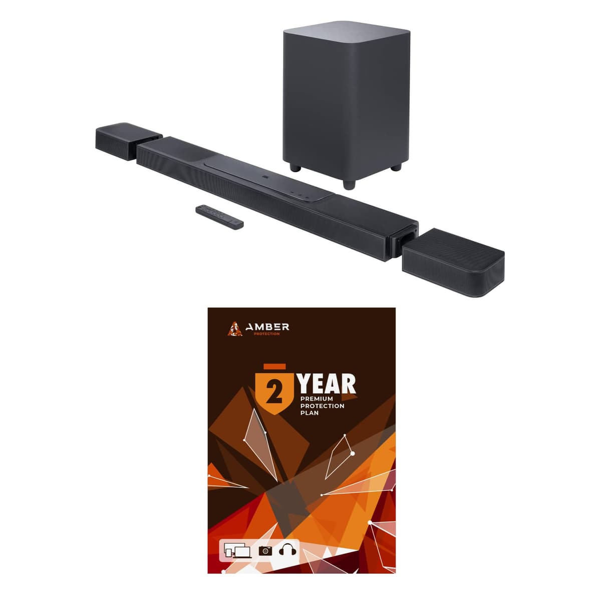 JBL BAR-1300X 11.1.4ch Soundbar con Subwoofer y Parlantes Surround + Plan de Protección Amber 2 Años (2022) BNDL_BAR1300X-WRTY-2