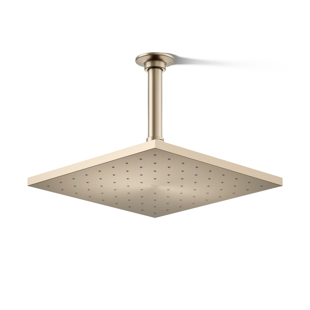 Kohler 13696-BV Cabezal de lluvia cuadrado contemporáneo de 10" función única, 2.5 gpm, Bronce cepillado vibrante