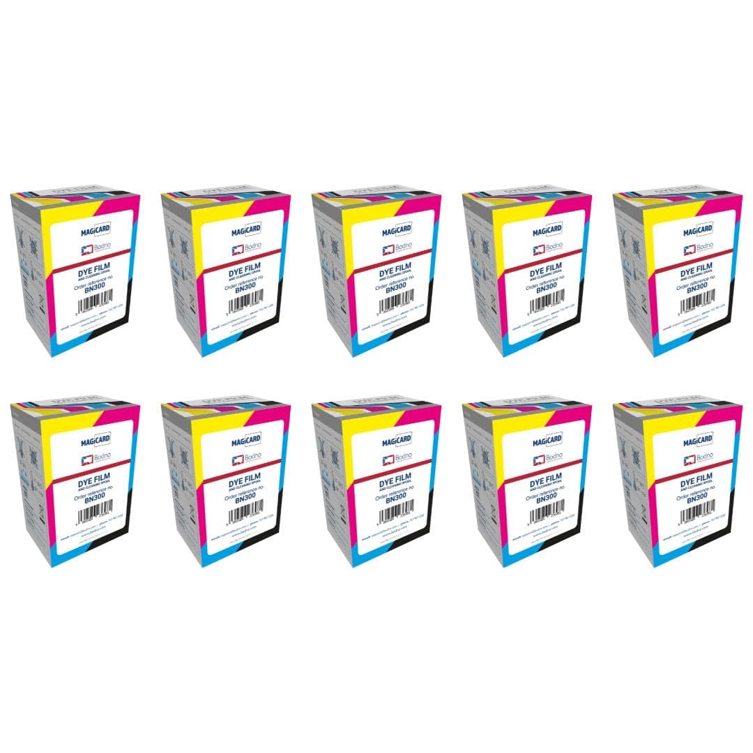 Bodno Pack x10 Cinta color Magicard D BN300 - YMCKO - 300 impresiones