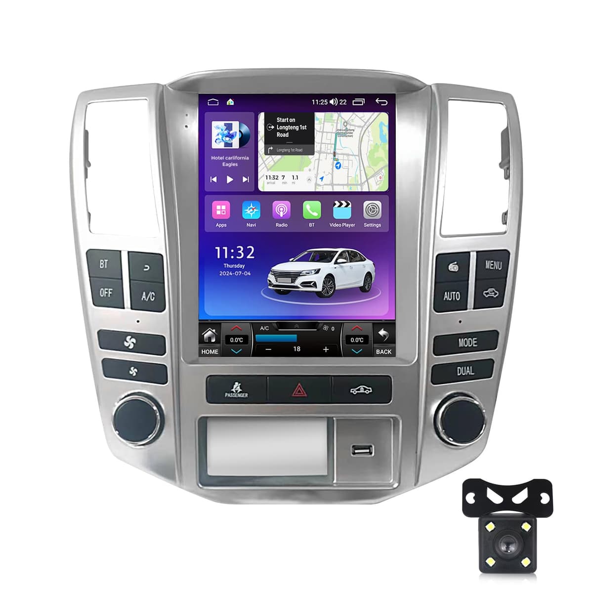 FELLOSTAR Reproductor Android 8-Core 4+64GB para Lexus RX (2004-2009) con Pantalla IPS, CarPlay y Android Auto LET04TS4