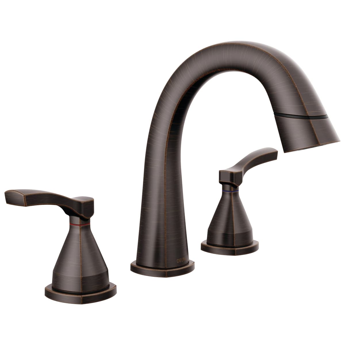 Grifo de baño Delta Stryke extraíble, grifo para lavabo extraíble, grifo de baño acabado bronce frotado con aceite extendido para 3 orificios, grifo de lavabo con imán, bronce veneciano 335775-RBPD-DST
