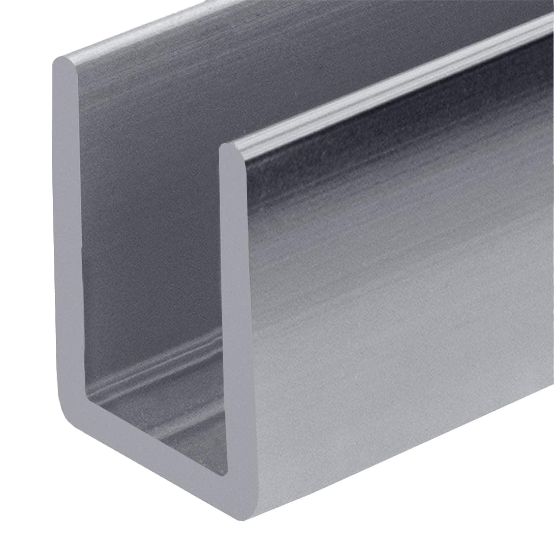 Brixwell SDCD38PS-CCP12-XCP50 Deep U-Channel Acero Pulido 3/8" - 12" - Pack de 50