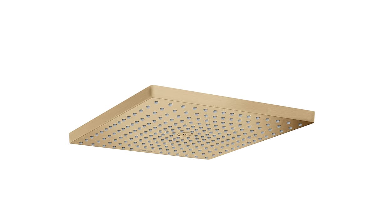 hansgrohe Raindance E cabezal de ducha de 12 pulgadas - rociador en bronce cepillado, 26926141