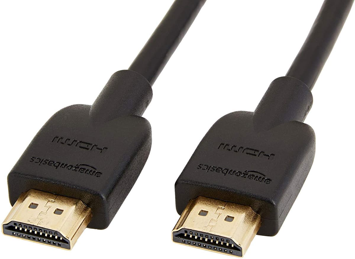 Amazon Basics Cable HDMI 2.0 de Alta Velocidad 4K Ultra HD, 3 pies, Paquete de 1, Caja de 90, 18 Gbps, 60 Hz, 2160p, 48 bits, Macho a Macho, Compatible con Ethernet, 3D, Negro ADHDTV25054