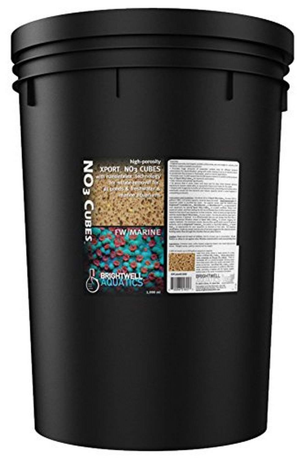Brightwell Aquatics Xport-NO3 Cubes - Cubos de ½”, Doped de Azufre, Medio de Denitrificación Activado, 20-L XPCubeN20L