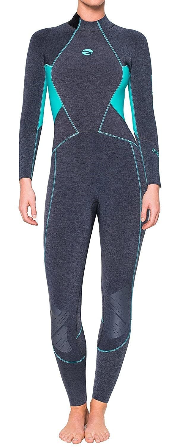 Bare Evoke Traje Neopreno 3mm Full Wetsuit Mujer (Aqua Blue, T12) 002475AQU-4012