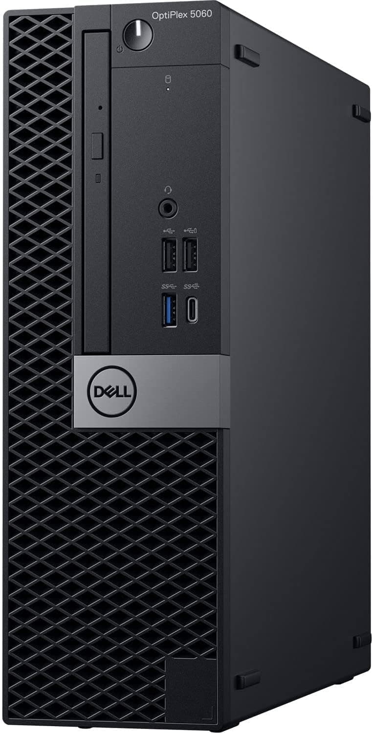 Dell Optiplex 5060 Computadora de Escritorio | Intel i7 Hexa Core (3.4) | 32GB RAM DDR4 | 1TB SSD Unidad de Estado Sólido | Windows 11 Professional | PC para Hogar u Oficina (Reacondicionada), Negro
