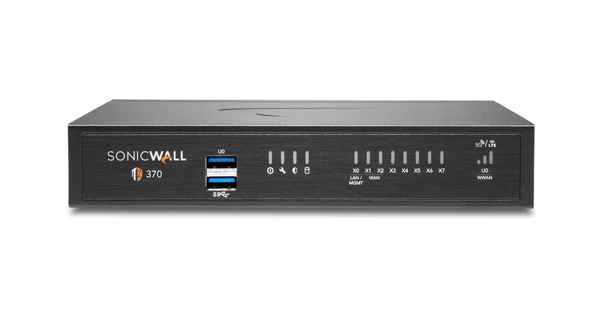 SonicWall TZ370 TotalSecure - 1 año ThreatEdition 02-SSC-7281