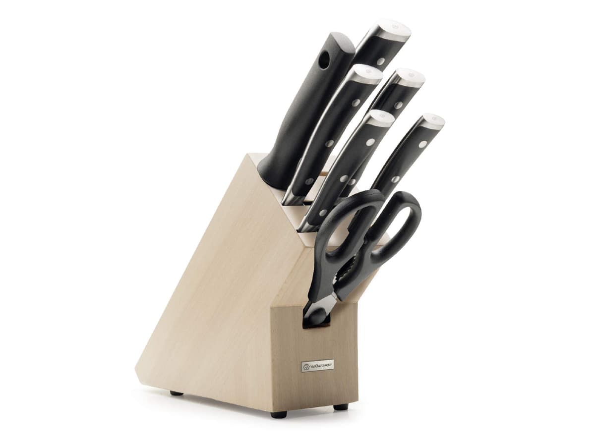 Wüsthof Classic Ikon Set de 7 cuchillos con bloque, color brown 1090370701