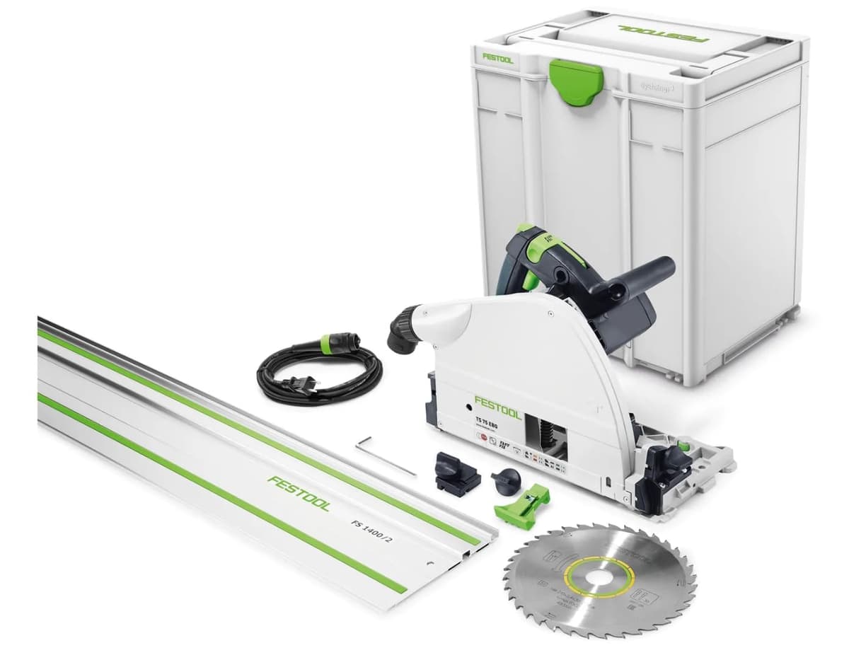 Festool TS 75 EQ-F-Plus-FS - Sierra circular de inmersión con riel guía de 75" 576119