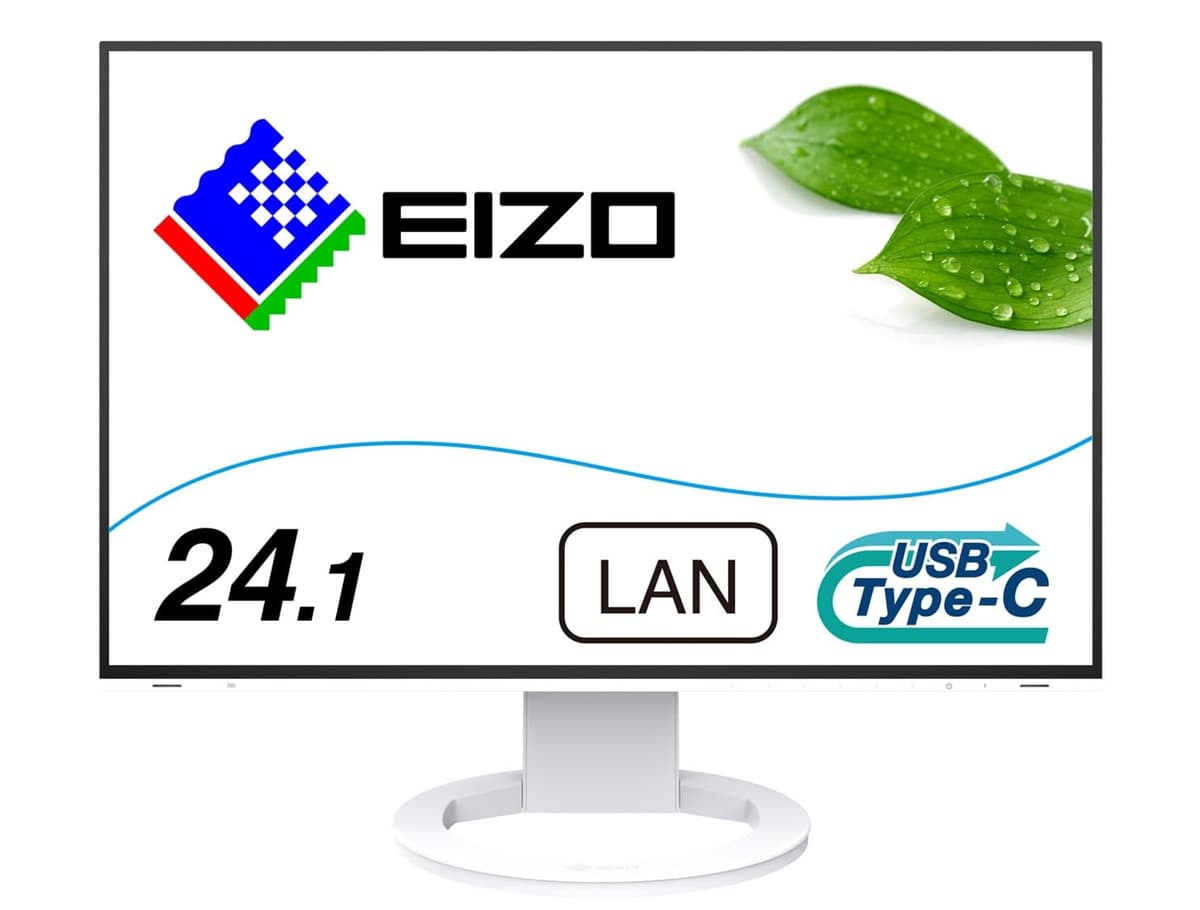 Eizo FlexScan EV2495-WT 24.1" (61.1 cm) Monitor blanco - HDMI, USB 3.1, USB-C, RJ-45, DisplayPort, 1920x1200