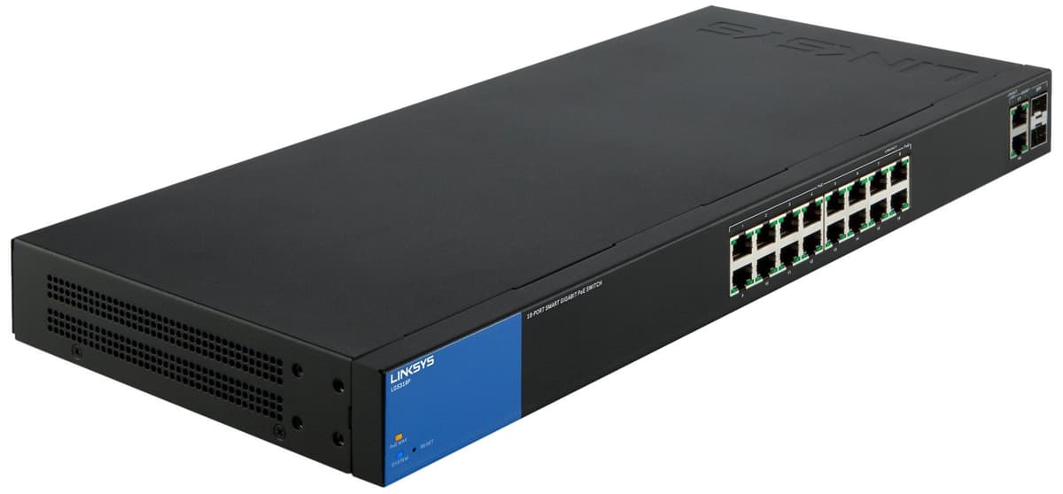 Linksys Business LGS318P Switch Smart Managed Gigabit 16 Puertos PoE+ (125W)