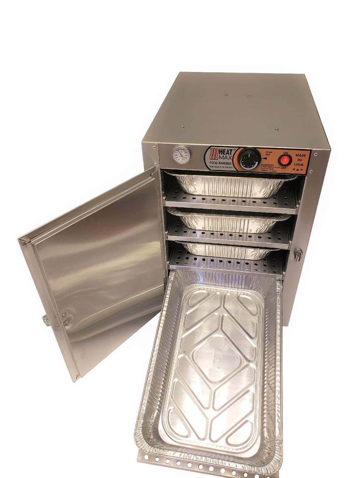 HeatMax 162224 Hot Box para Catering - 4 Pans Full Size 3.25"