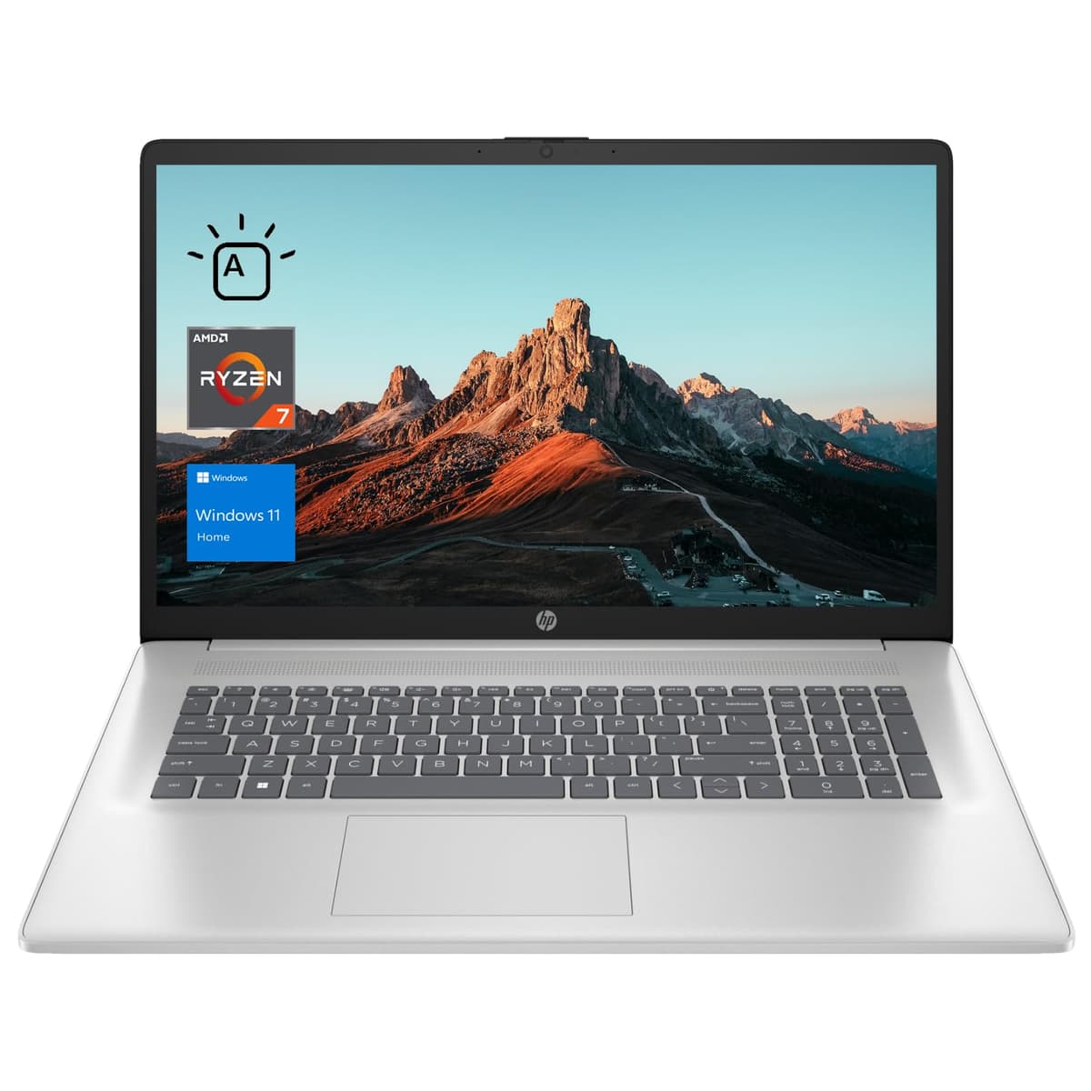 HP Essential 17.3" FHD Laptop, AMD Ryzen 7 7730U, 64GB RAM, 2TB PCIe SSD, Windows 11 Home, Plateado TPN-I140