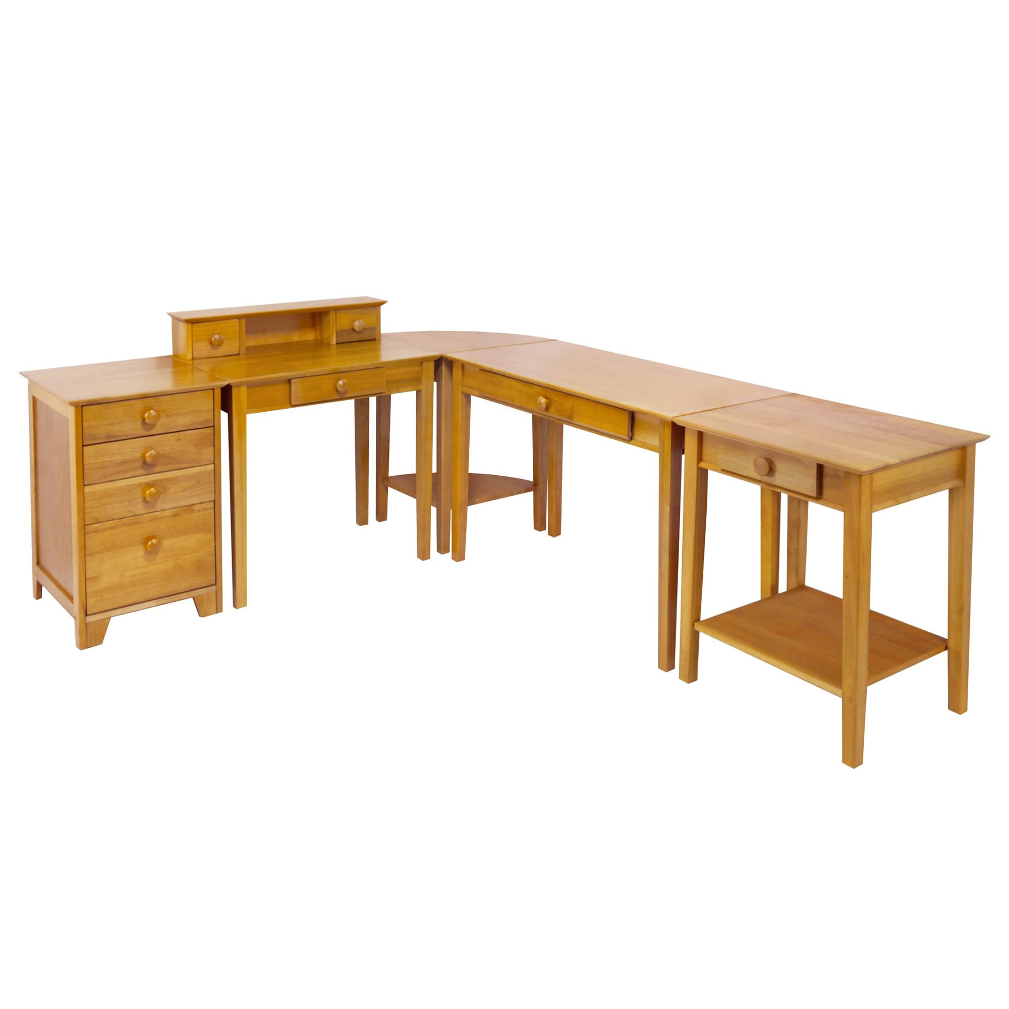 Winsome Studio Set de Oficina 5 Piezas, Honey 99555