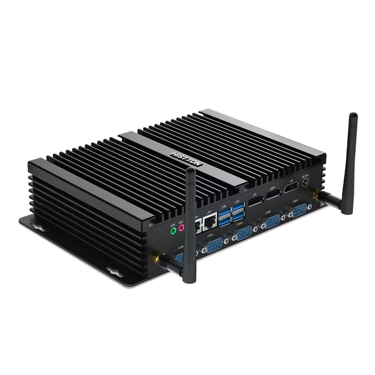 HISTTON Mini PC Fanless i7-8550U, 8GB RAM, 256GB SSD, 4 RS232+2 RS232/485, WiFi, Windows 11 Pro H4-i7-8550U