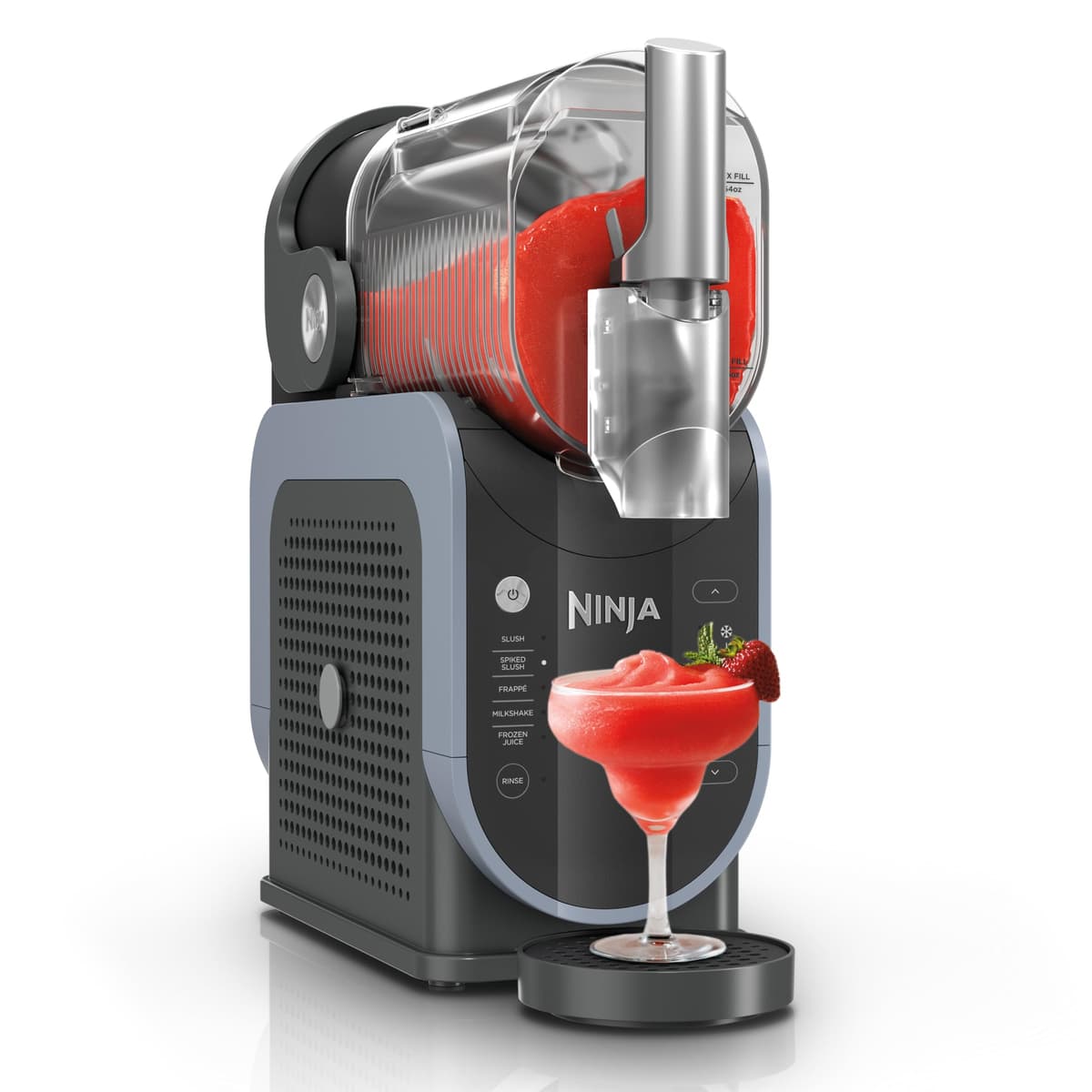 Ninja SLUSHi Profesional FS301C Máquina de bebidas congeladas con RapidChill y 5 programas predefinidos, Gris (Versión Canadá)